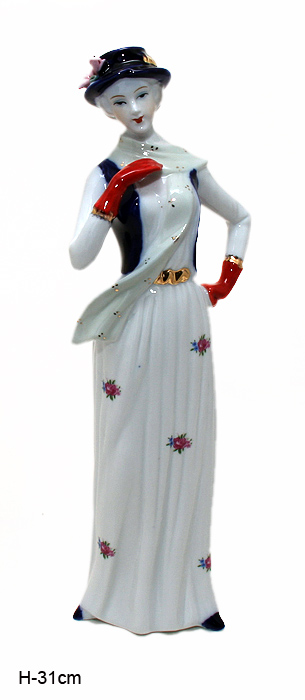 Статуэтка Дама 31 см / 0833 /уп 24/