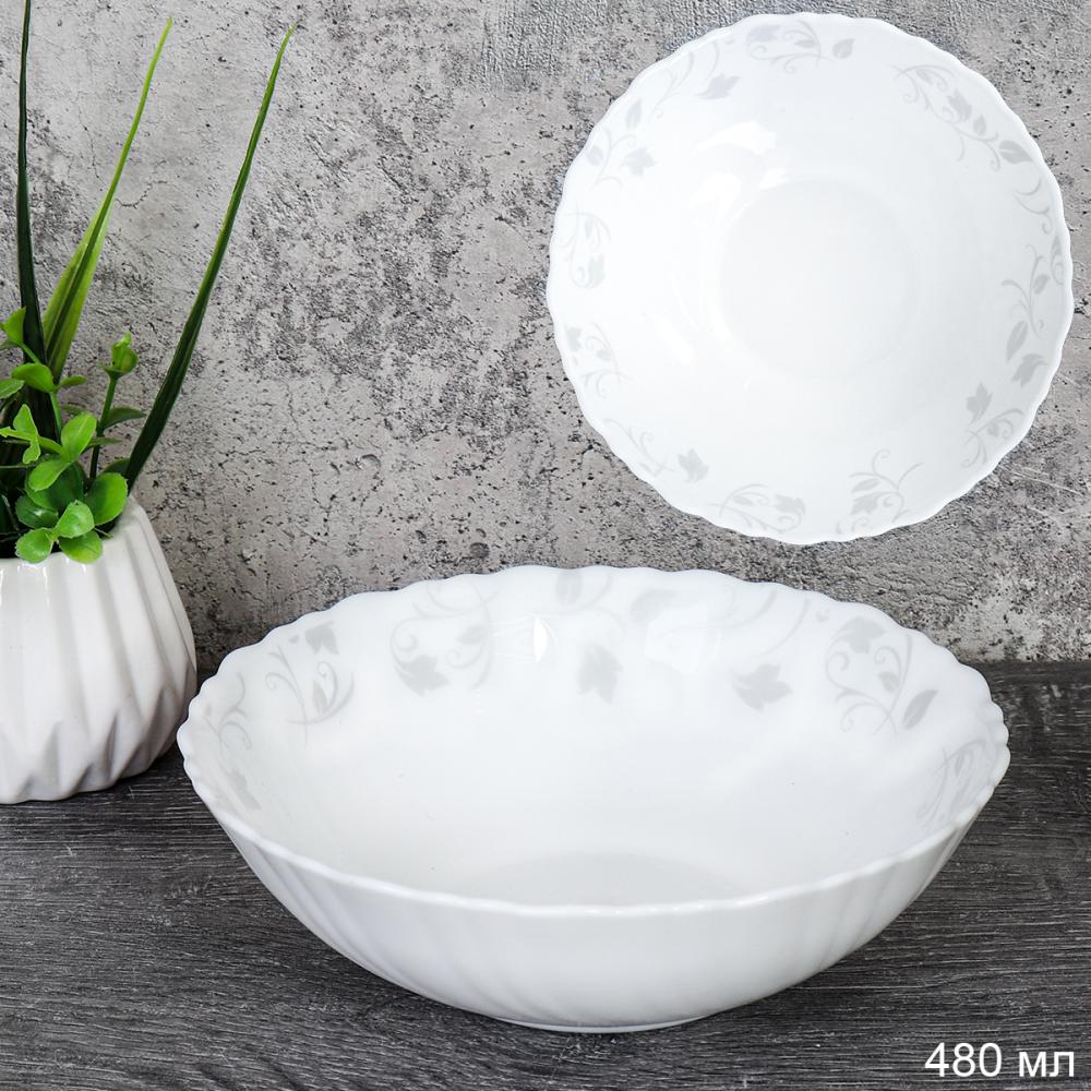 Тарелка глубокая суповая 480 мл 155 мм / TW-60XN (7437-2) /уп 6/72/ Лепестки