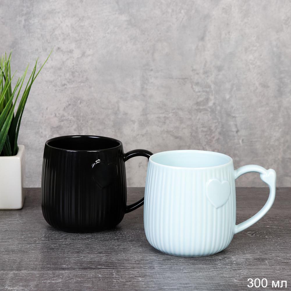 Кружка 300 мл Вертикаль Сердце / HG-841 /уп 64/739184