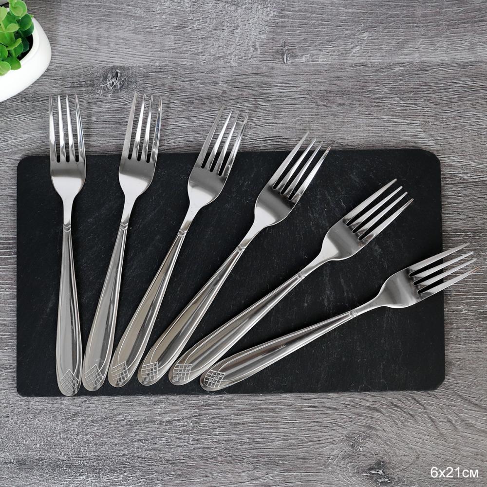 Вилка столовая 6 штук Серебро Капелло Глянец / MJXA3 /уп 100/