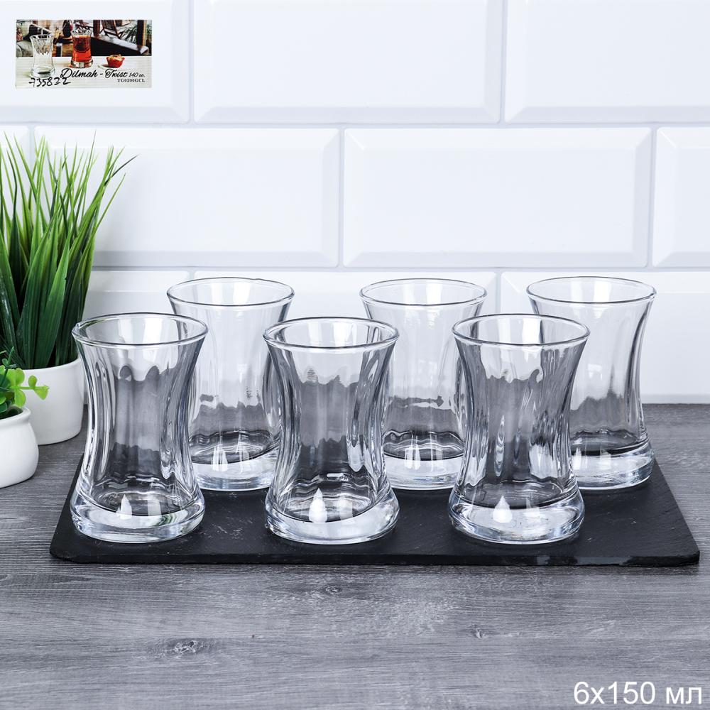 Стакан 6 штук 150 мл  для чая / 200 /уп 8/ восточная форма