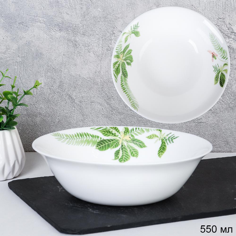 Салатник 550 мл 165 мм Глэйд тарелка глубокая / 25/YGB-220 (6750) /уп 2/ Тропики