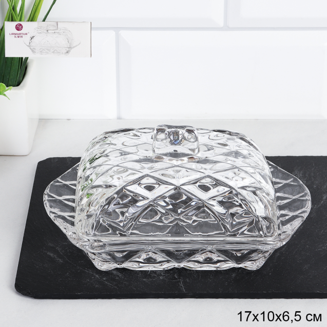 Масленка Ромб 17х10,5х8,5 см / TB019C /уп 24/