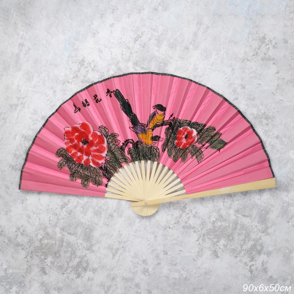 Веер 50 см бамбуковая основа Розовый / 622-11 /уп 50/200/742903