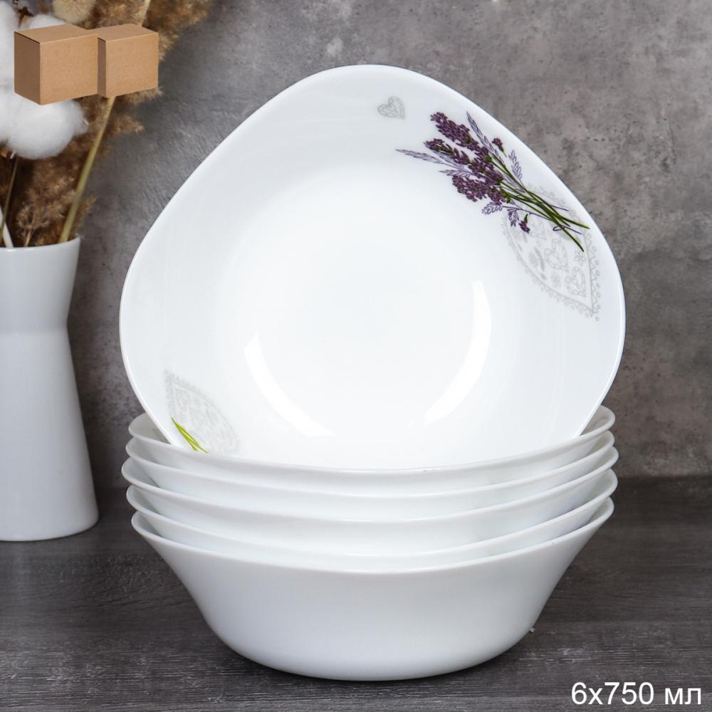 Набор суповых квадратных тарелок 6 штук 750 мл 170 мм / FSW-75XN (7131) /уп 6/739895