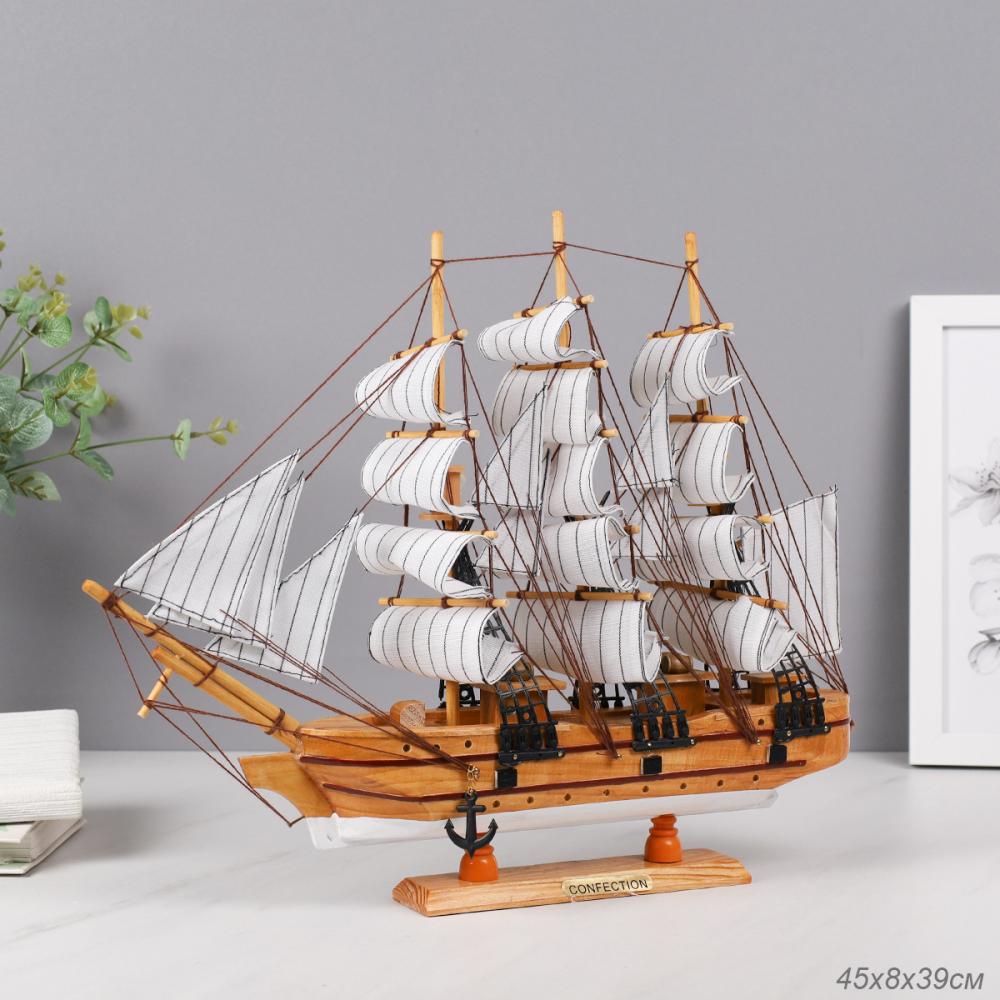 Макет парусного корабля 42х39 см / SH08 /уп 8/