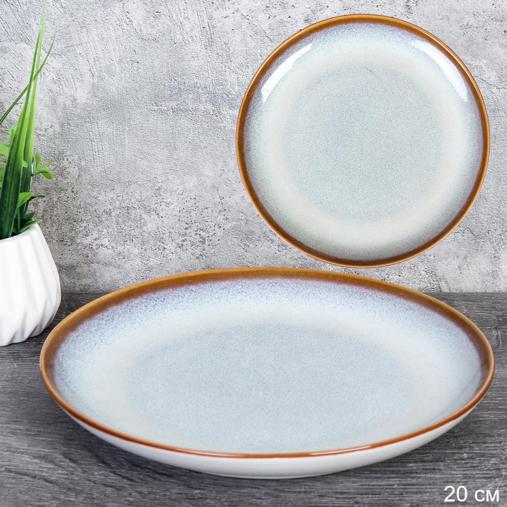 Тарелка плоская 21 см для вторых блюд / FVR-10 /уп 56/