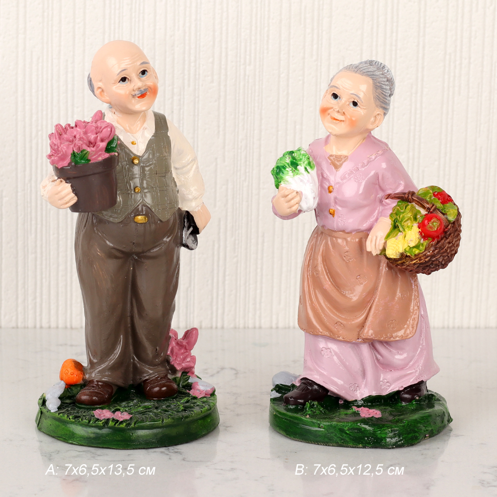 Фигурка Бабушка/Дедушка 14 см / XY-40 /уп 2/144/