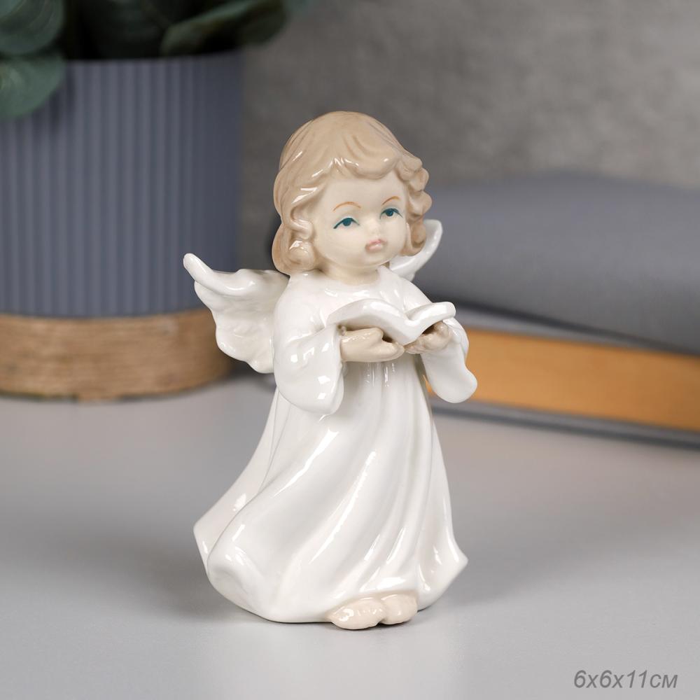 Фигурка Ангел 11 см / 155-28С /уп 48/фарфор