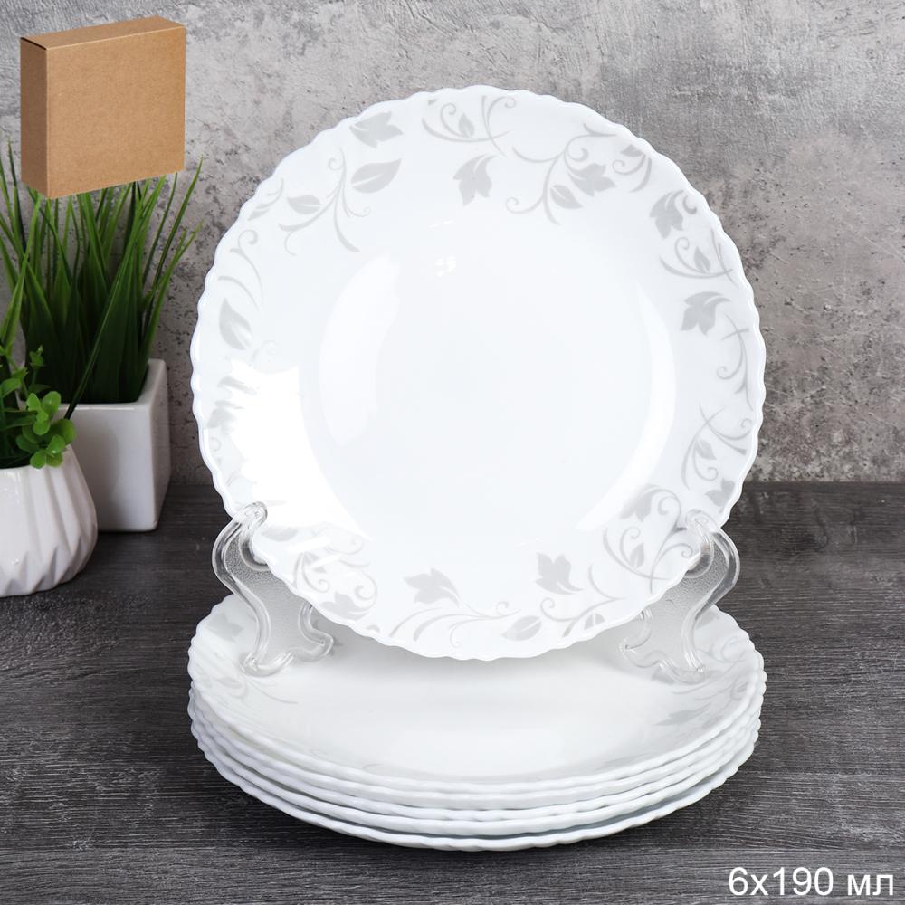 Набор тарелок 6 штук 190 мм / LHP-75XN (7437-2) /уп 12/ Лепестки 742634