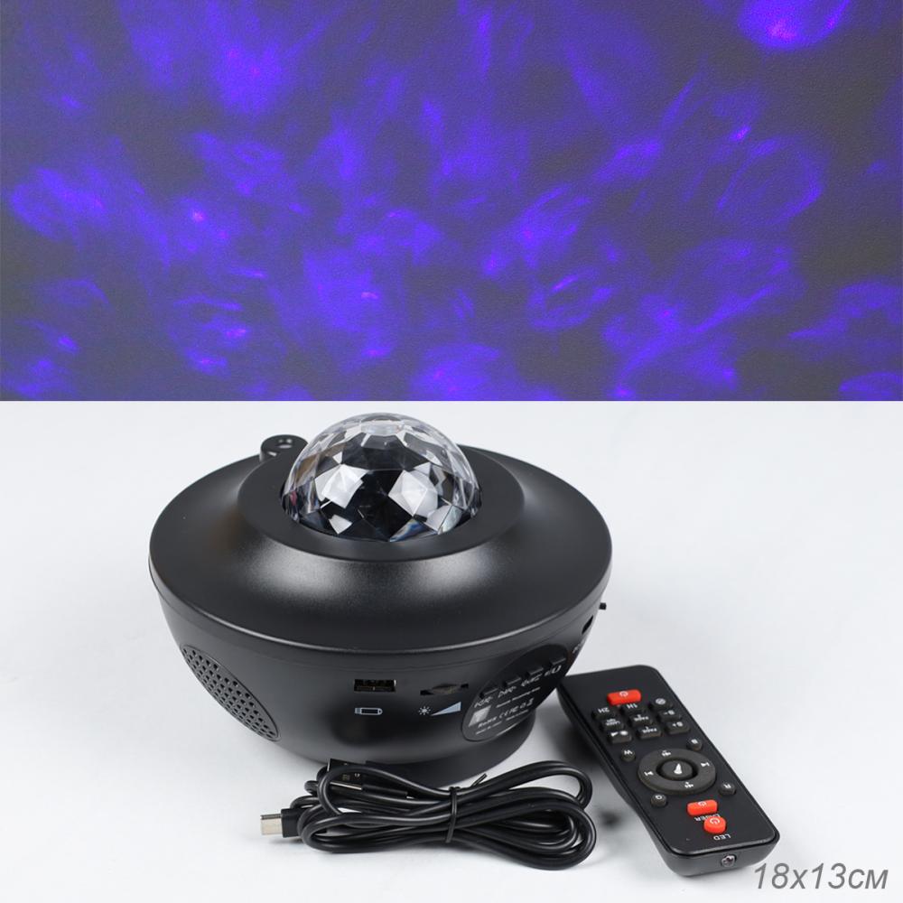 Проектор диско-шар ночник светодиодный классический, настольный 18х12 см / CW182609-18 /уп 36/