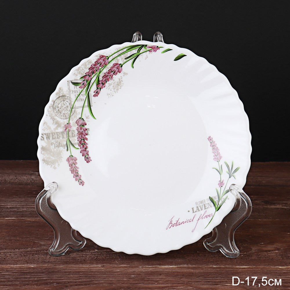 Тарелка 175 мм / 19PCS-778 (18142) /уп 6/48/ Лаванда