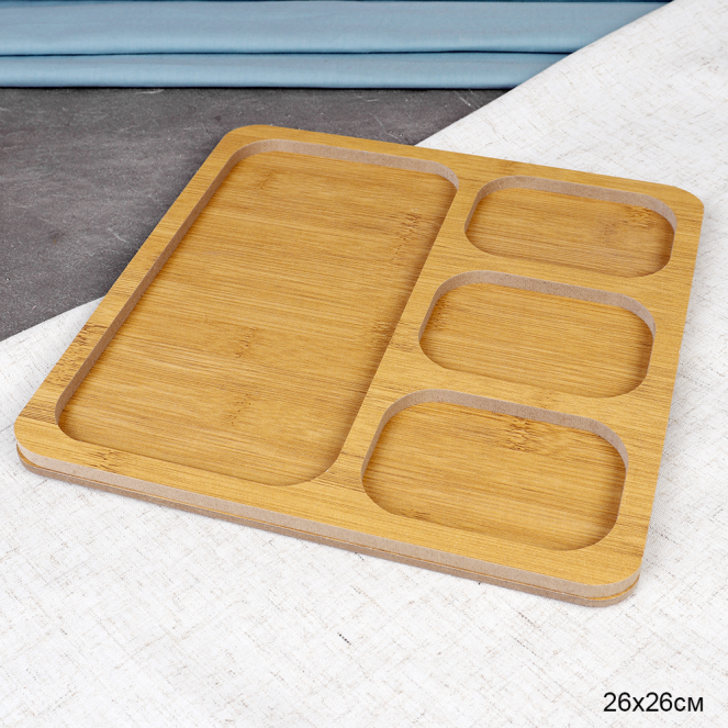 Блюдо сервировочное 26 см дерево / DK4 /уп 48/