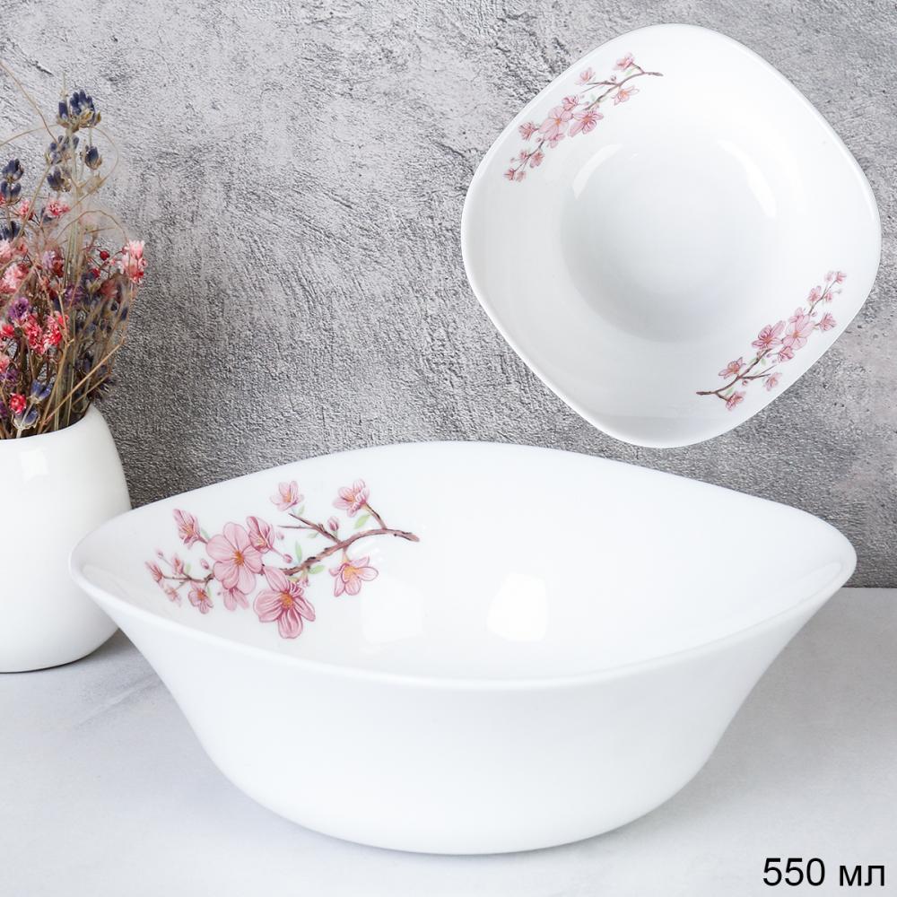 Салатник квадратный 550 мл 152 мм тарелка глубокая / FSW-65XN (7196) /уп 6/60/ Сакура