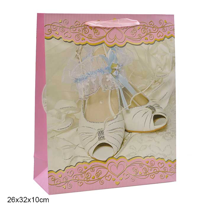 Пакет подарочный 26х32х10 Свадьба / 9321 /уп 12/480/