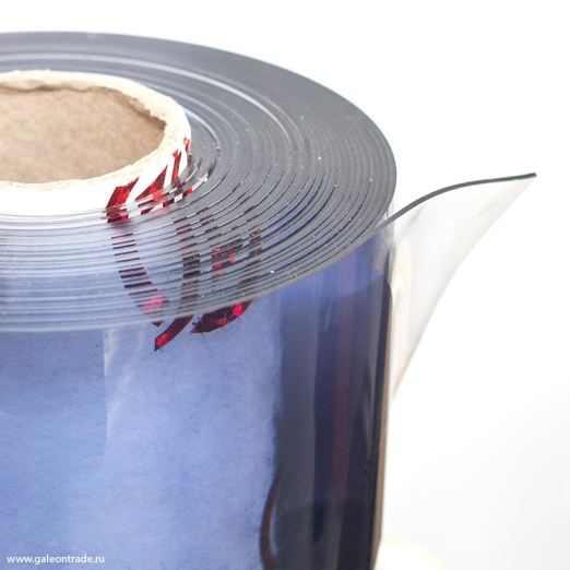 Плёнка прозрачная ПВХ "Гибкое стекло" 2мм рулон ширина 1,2*16м.