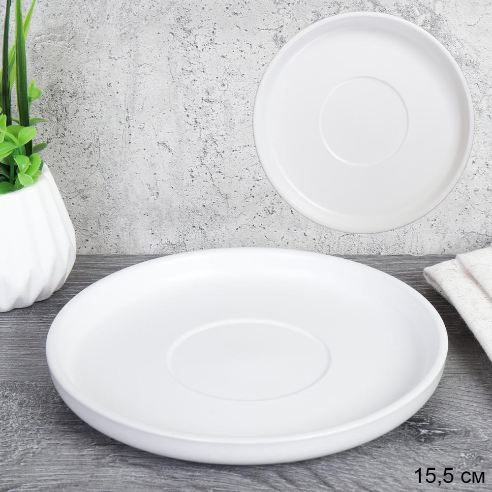 Блюдце white / 3404W 2pcs/3600 / ШТУЧНО (737305)