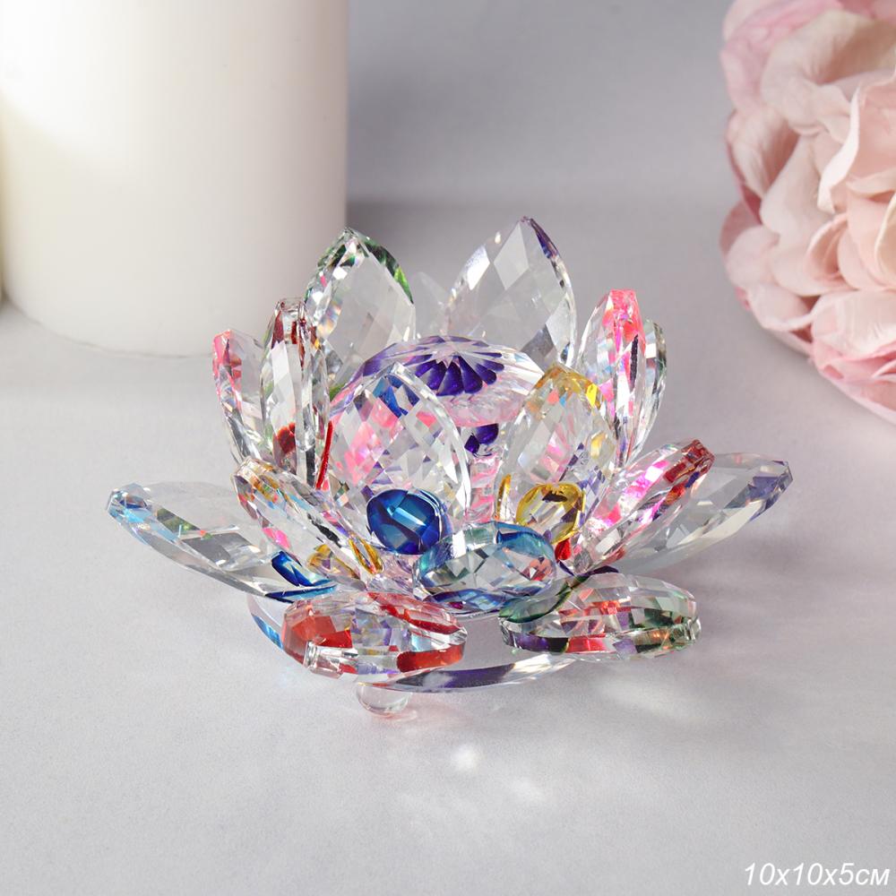 Сувенир из хрусталя Лотос 40# цветной / GT-800 /уп 60/4 см шар