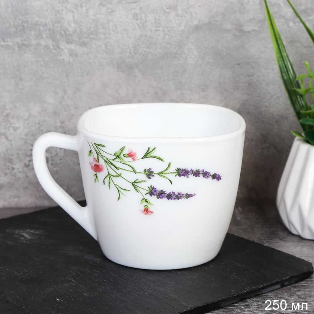 Кружка 220 мл квадратная / FCB220 (2027) /уп 6/48/ Лаванда