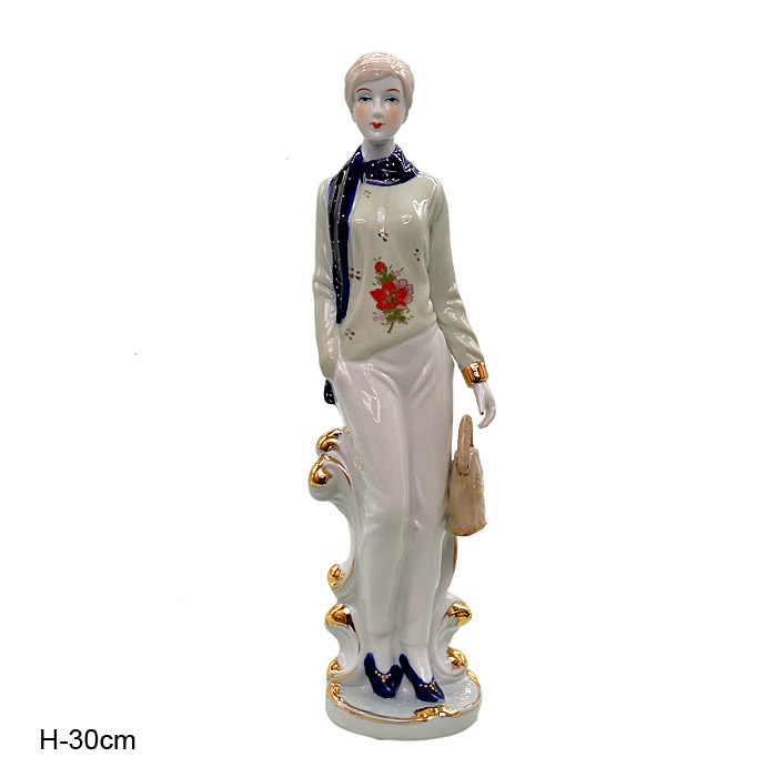 Статуэтка Дама 30 см / 0887 /уп 24/*