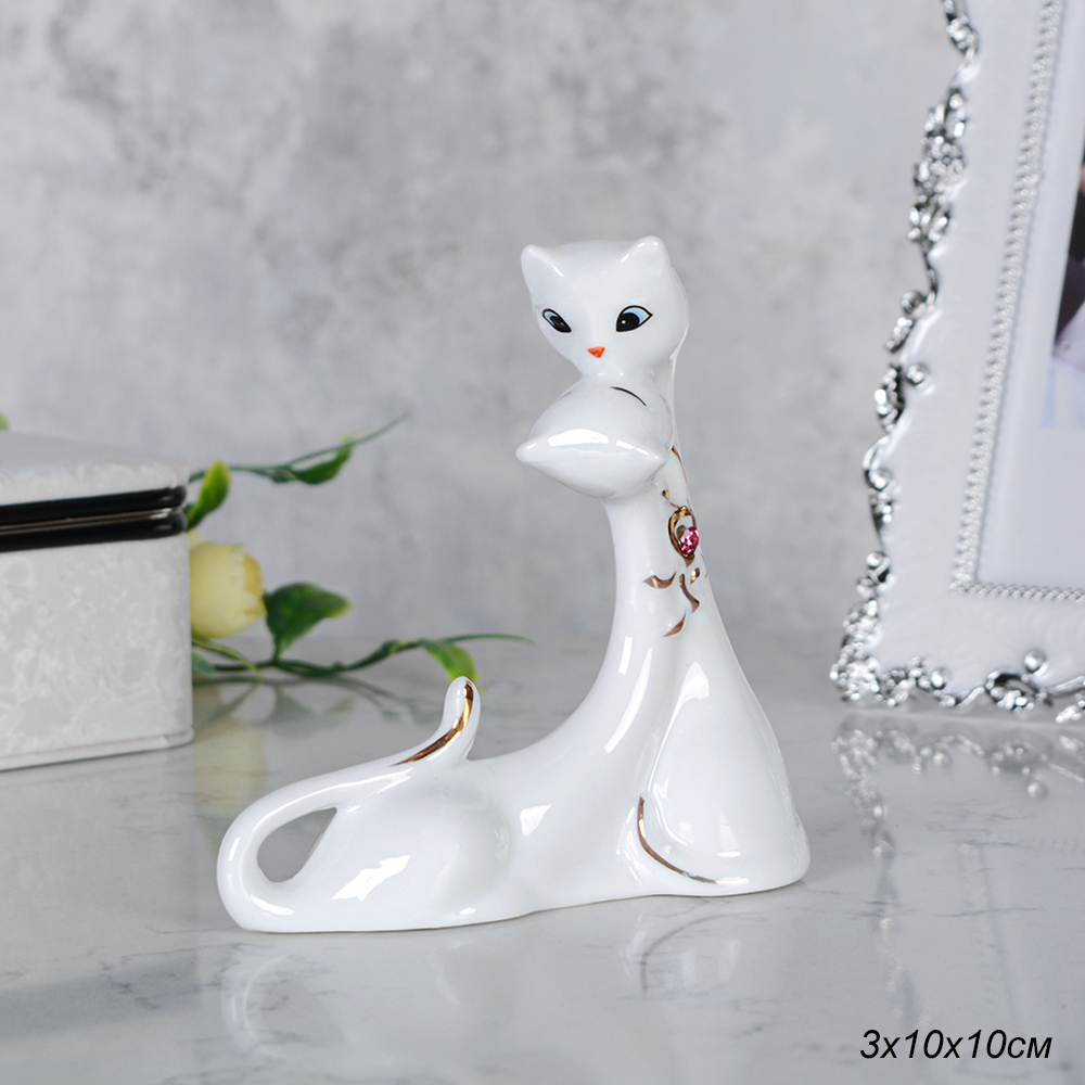 Статуэтка Кошки влюбленные 3х10х10 см / B2268 /уп 96/14 февраля