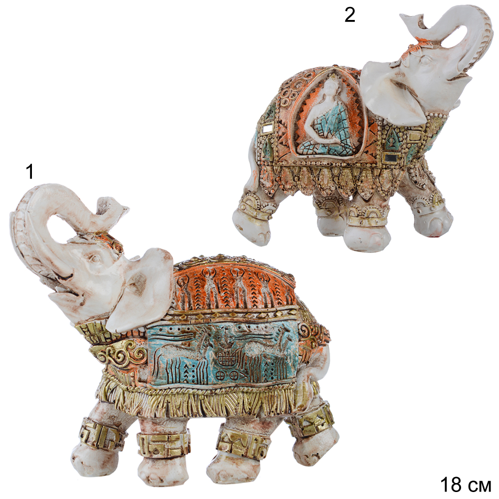 Статуэтка Слон 18 см / 3043-D6 /уп 24/