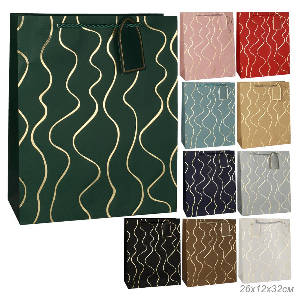 Пакет подарочный 26х32х12 / 32418-A /уп 12/600/