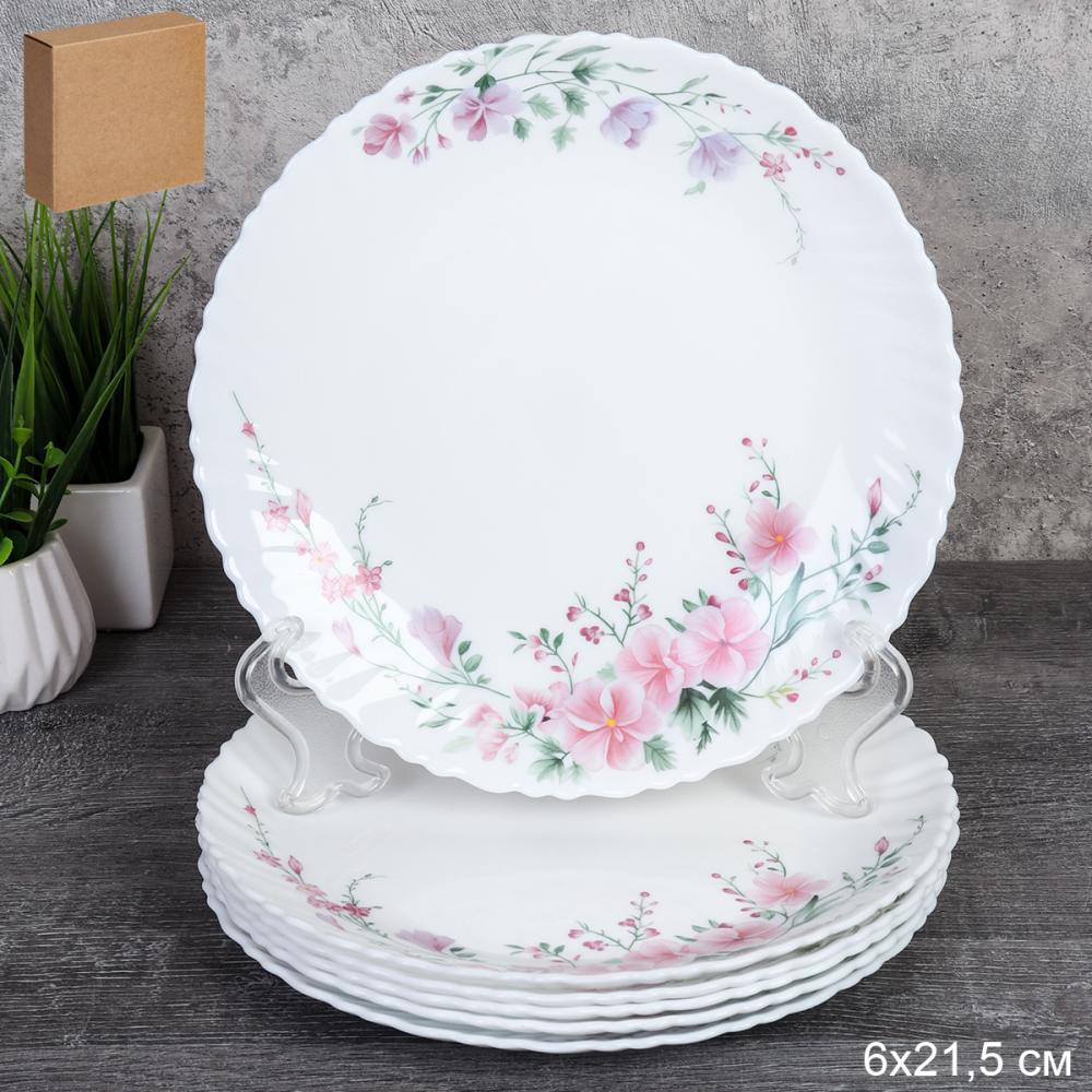 Набор тарелок 6 штук 215 мм / LHP-85XN (7482) /уп 8/ Нежность 748961