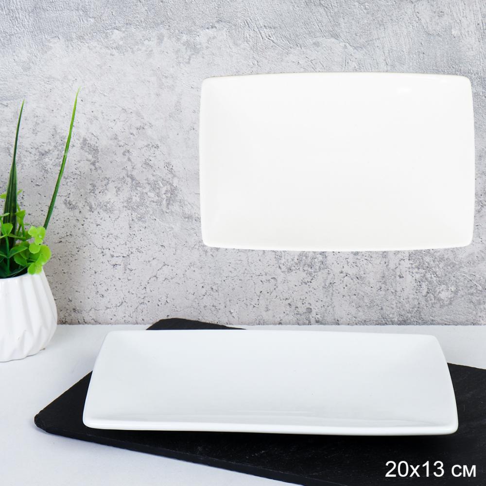 Блюдо прямоугольное 20х13х1,5 см / DR-1066 /уп 56/