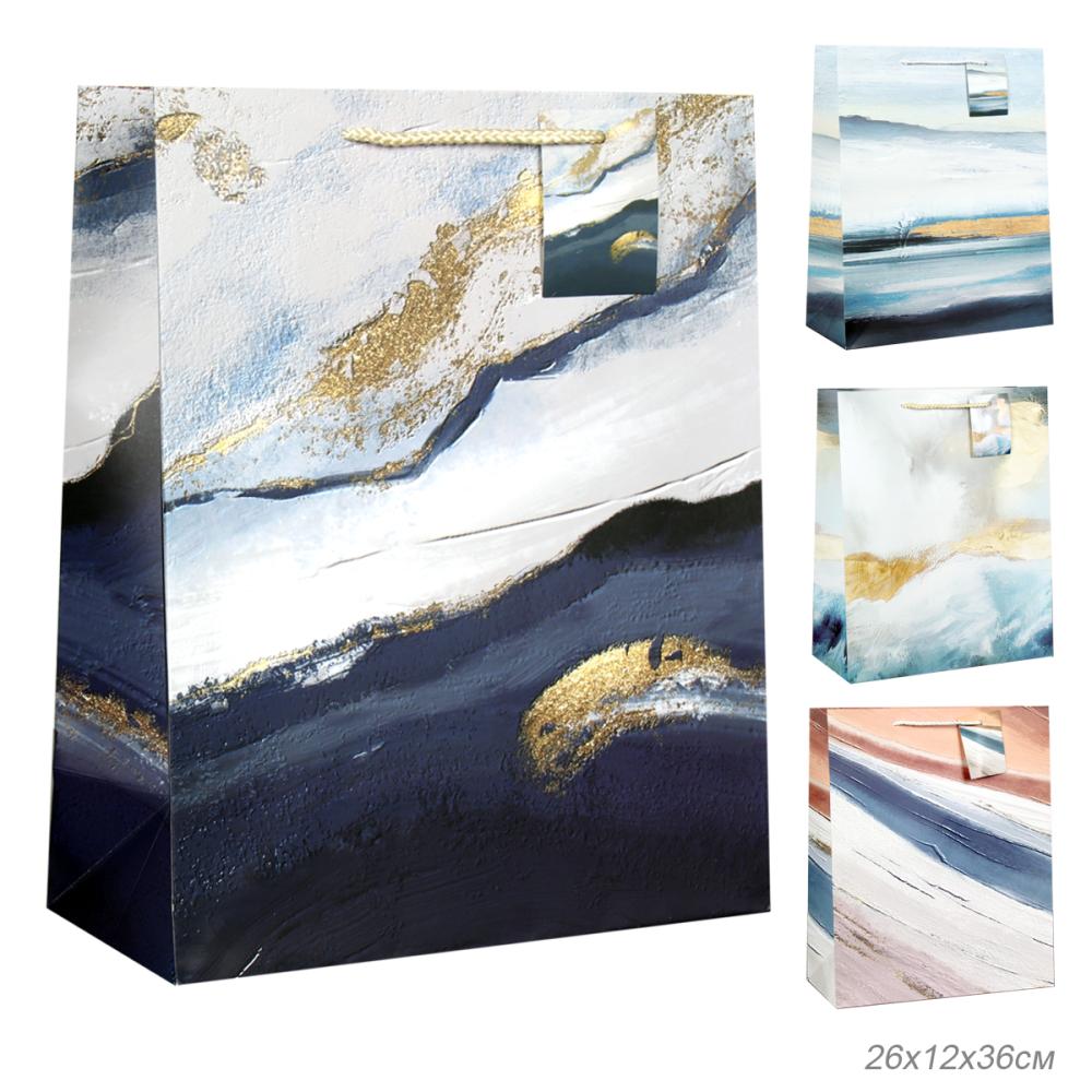 Пакет подарочный 26x32x12см / 3301L /уп 12/384/