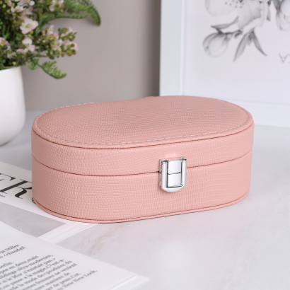 Шкатулка для украшений 11х17х6 см / 159-1 /уп 96/ Розовая/ 738372