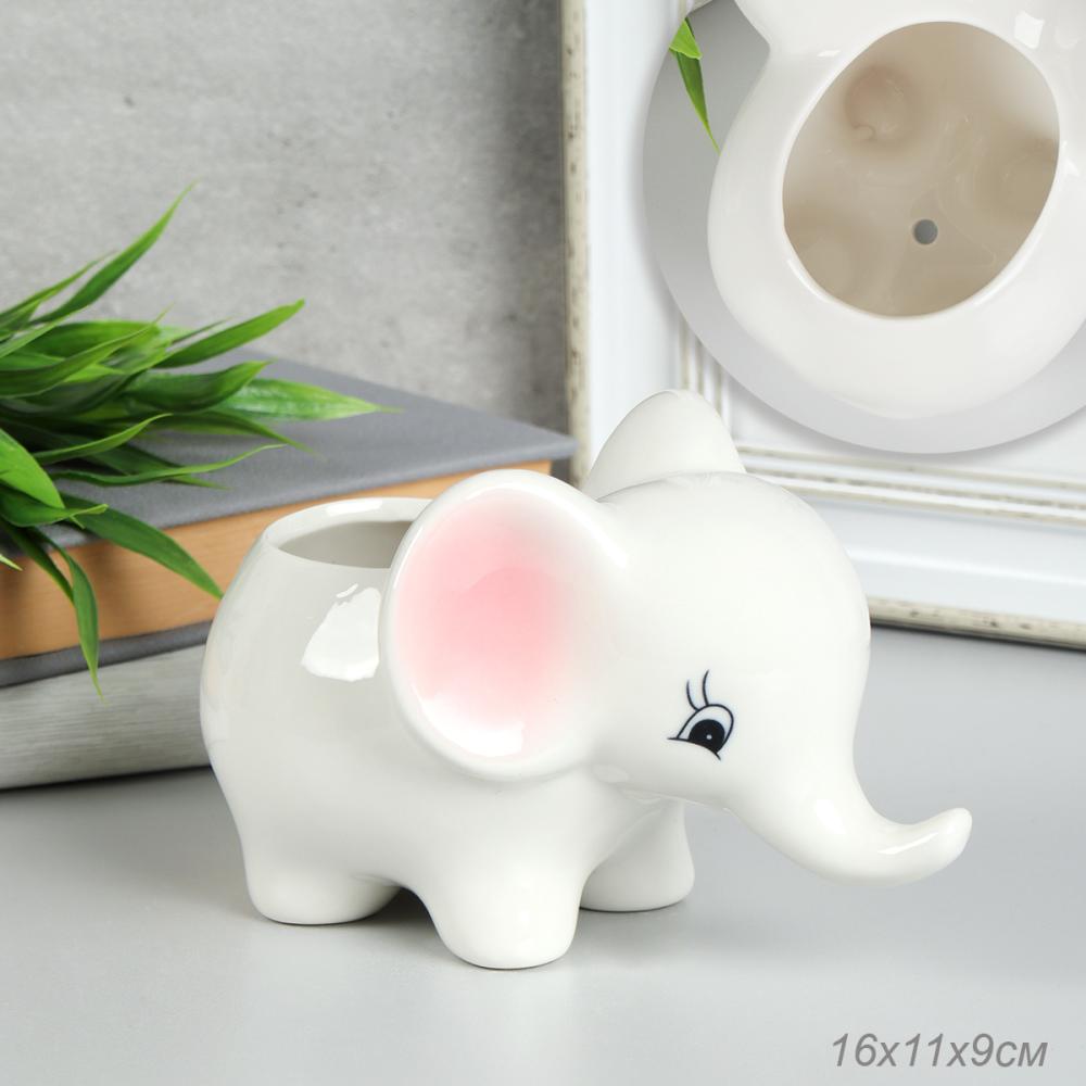 Кашпо Слон 10х15 см  / XN1 /уп 48/