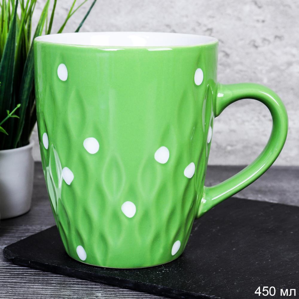 Кружка 450 мл  / 3312-4 /уп 12/36/ Горох Зеленый
