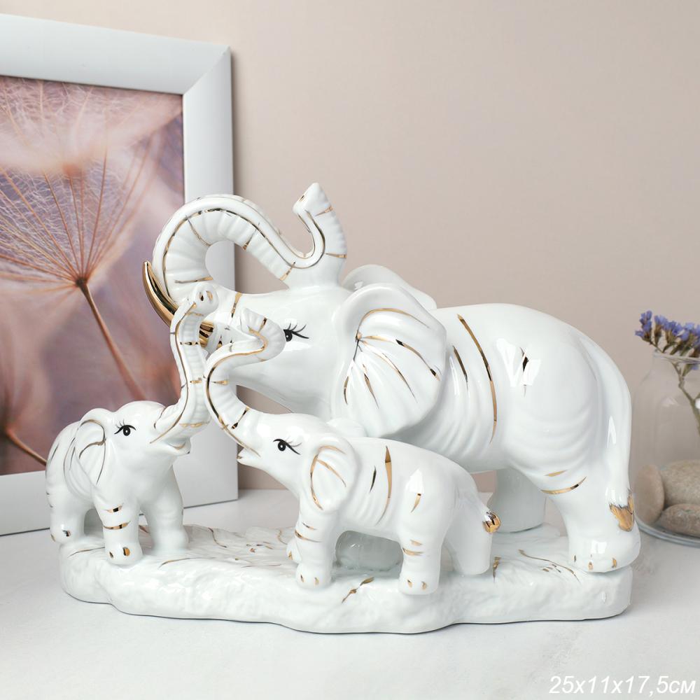 Статуэтка Слоны 23x16,5 / W1024 /уп 18/