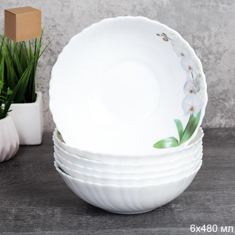 Набор суповых тарелок 6 штук 480 мл 155 мм / TW-60XN (7415) /уп 12/ 748933