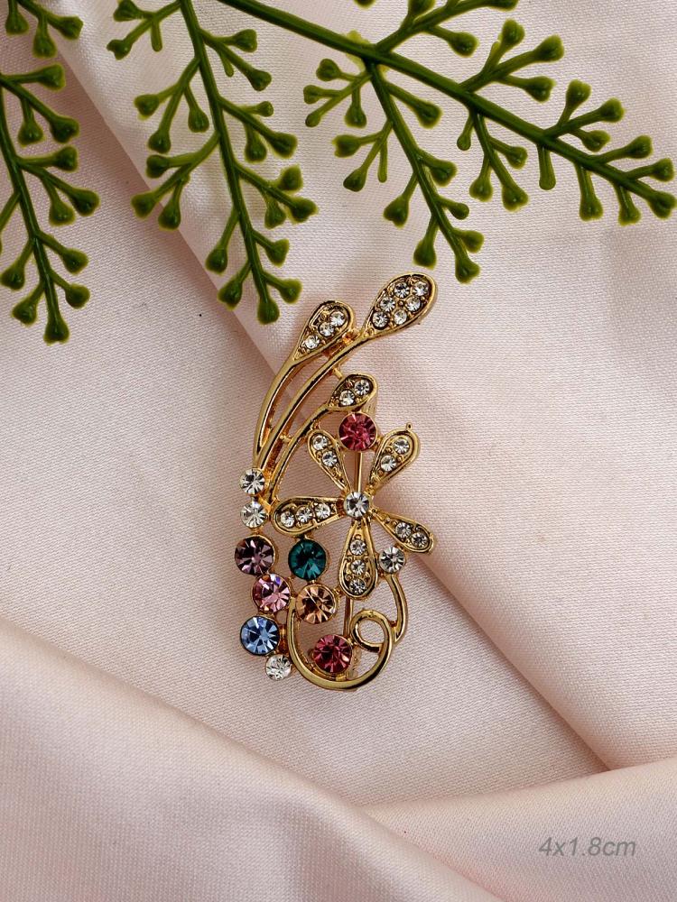 Брошь Цветок 4 см / NA-20-47 /уп 12/