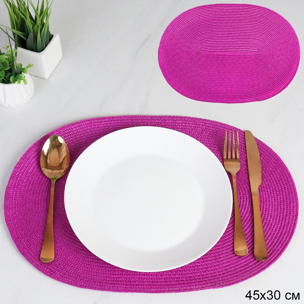 Салфетка для стола овальная / pink /уп 6/300/ 30х45 см Фуксия АКЦИЯ