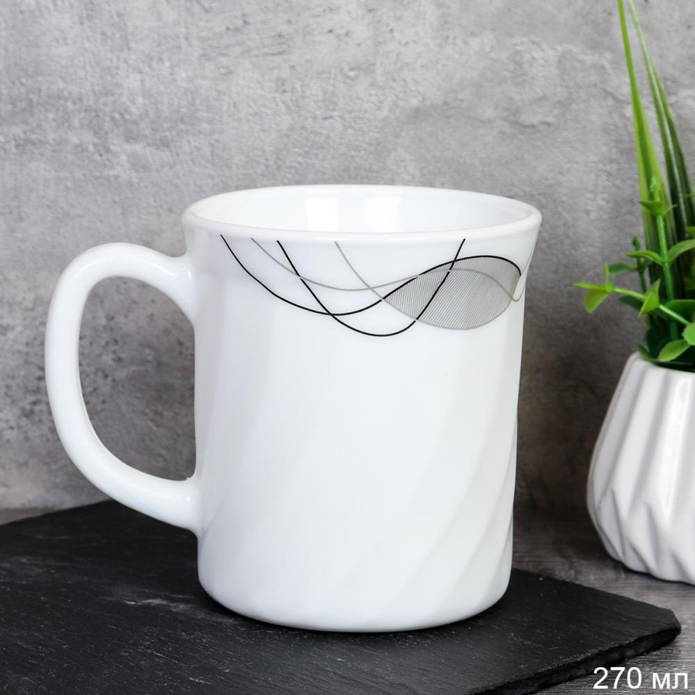 Кружка 270 мл рифленая / XWCB250 (2029) /уп 6/48/ Абстракция волны