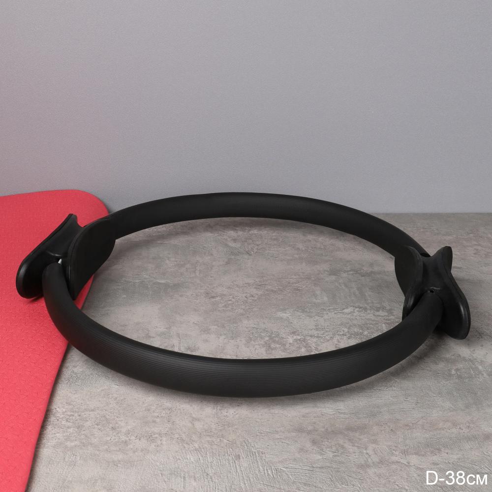 Кольцо изотоническое для йоги и пилатеса Woohooo Isotonic Rings / 38см / черный / уп40