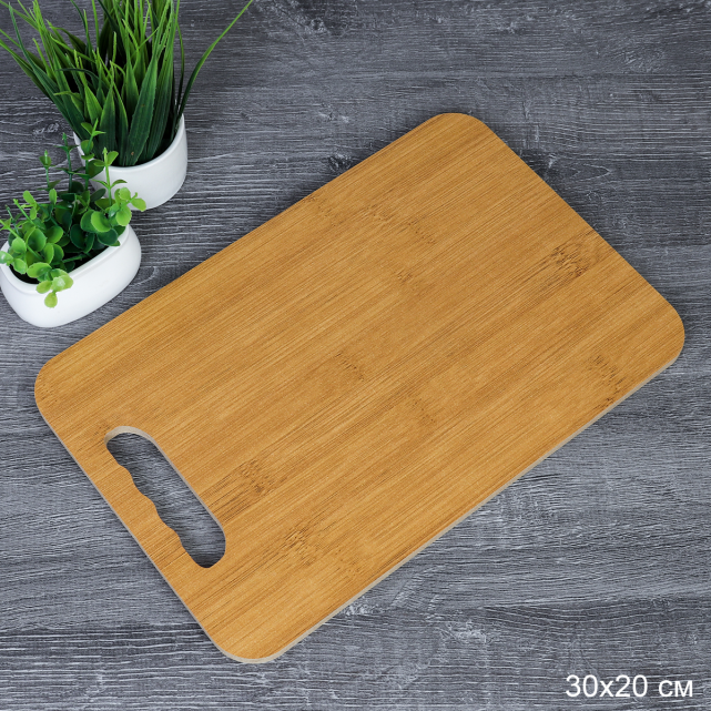 Доска разделочная 20х32x0.8 см / BBD51 /уп 80/ дерево/ УЦЕНКА