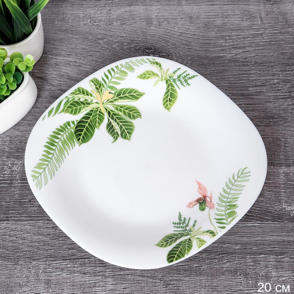 Тарелка квадратная 200 мм / Sq13/7595 L (6750) /уп 2/ Тропики