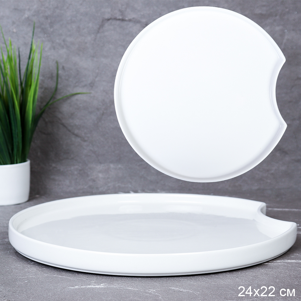 Тарелка фигурная 24х22 см / KY-789 /уп 15/