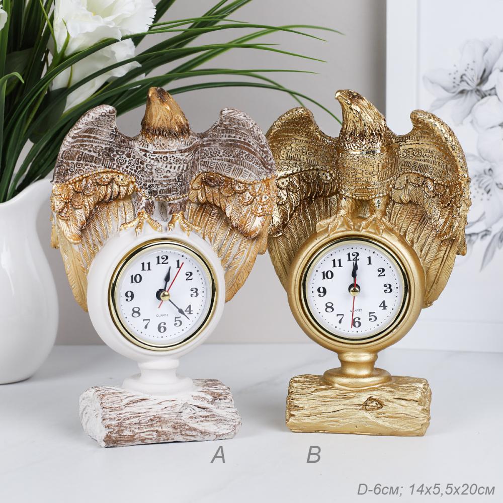 Часы статуэтка Орел 20 см / 33743-3 /уп 36/