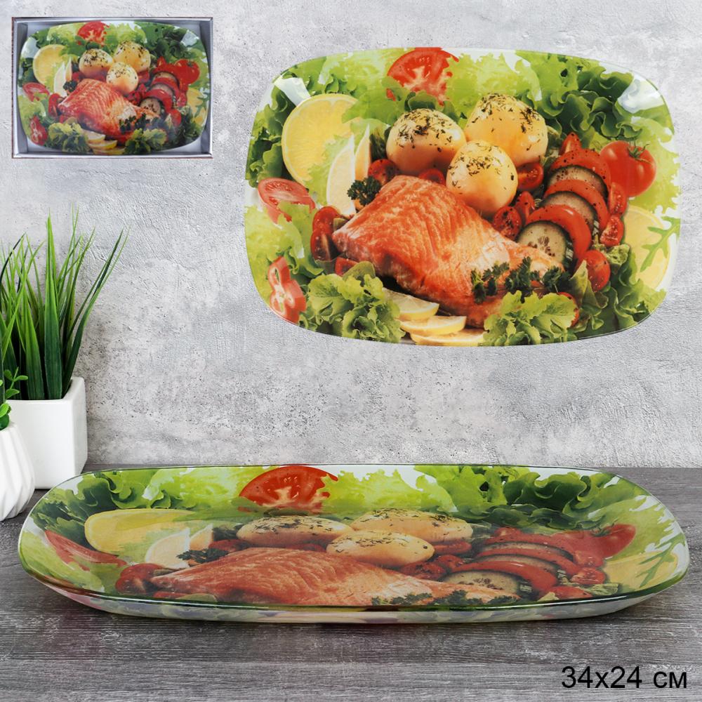 Блюдо прямоугольное глубокое 34х24 см / S445014C-T315 /уп 12/ 709913