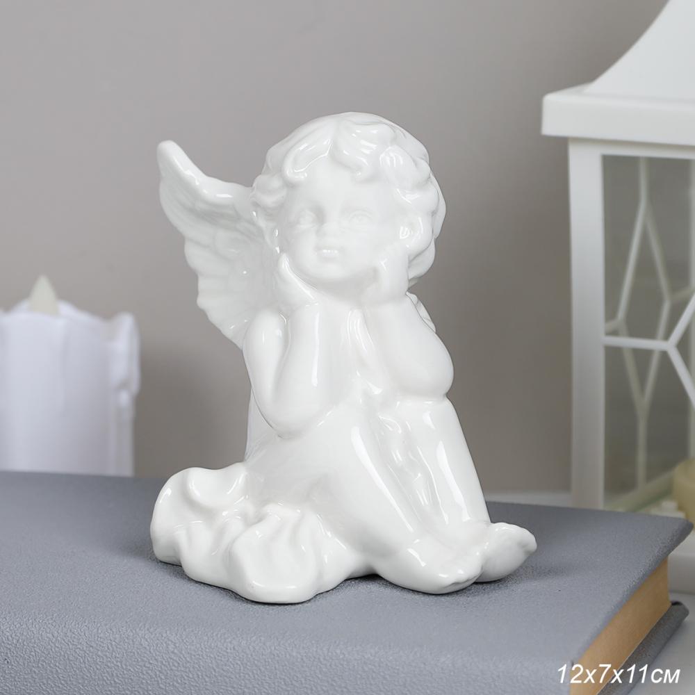 Фигурка Ангел 12х7х11 см / YZ225 /уп 36/фарфор