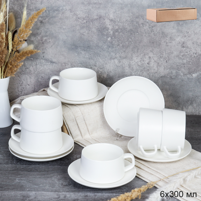 Чайная пара 2 предмета 260 мл / ET-65 /