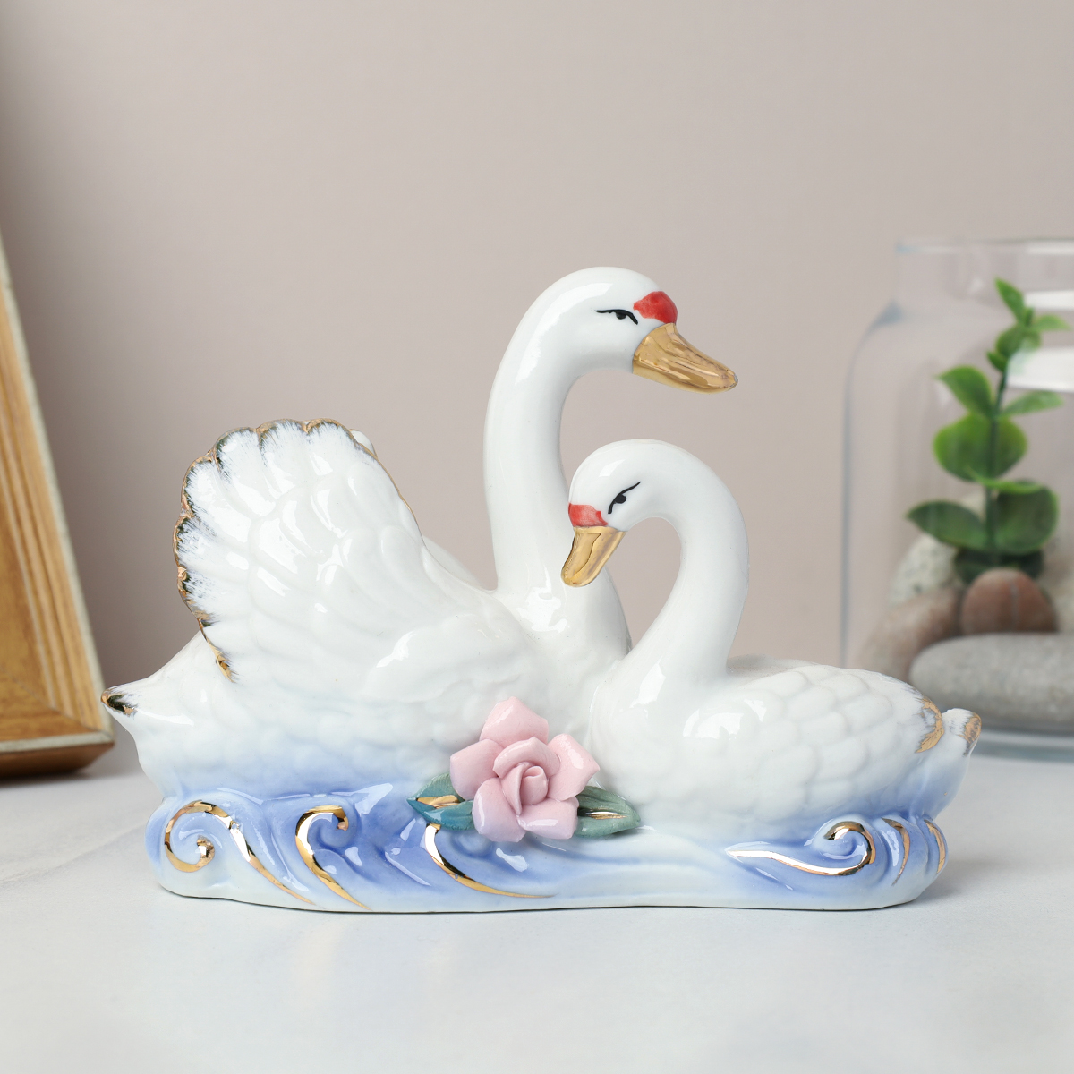 Статуэтка Лебедь 10х13 см / XH:184 /уп 50/