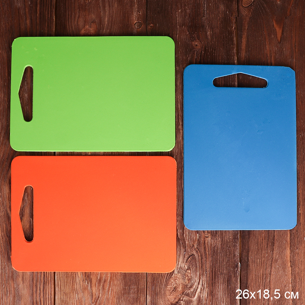 Доска разделочная 26x18,5х0.2 см / T-696 /уп 120/