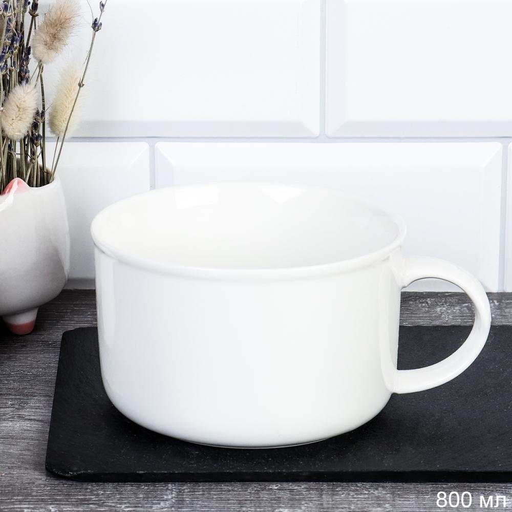 Бульонница-супница 800 мл с ручкой / MN-300 /уп 12/