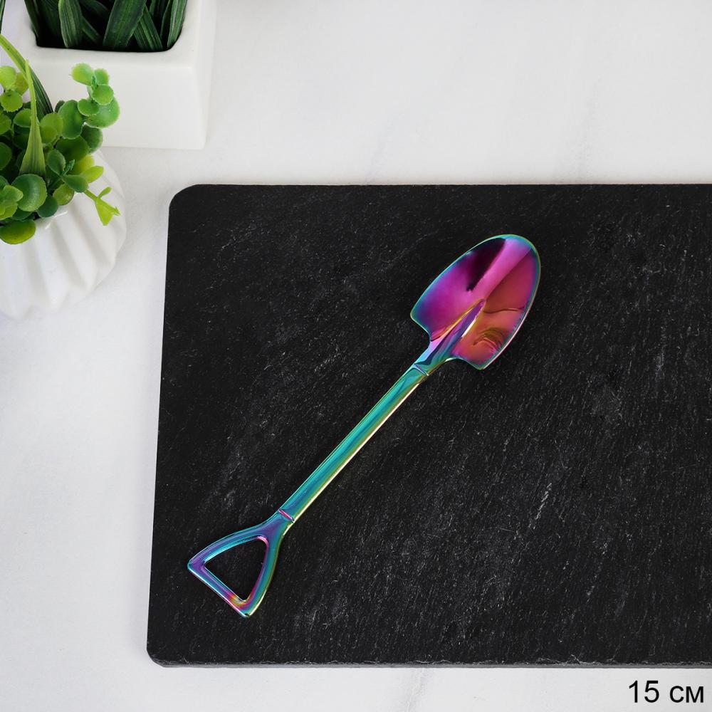 Ложка десертная штыковая лопата цветная / LH-52 /уп 200 /0,028